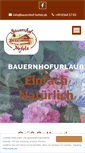 Mobile Screenshot of bauernhof-hefele.de